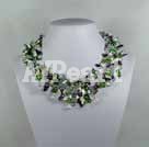 pearl and white crystal necklace