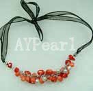 pearl and coral necklace