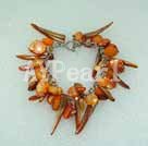 orange shell bracelet