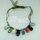 Discount multi color stone necklace