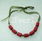 Discount carved and lacquer necklace