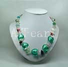 Handmade coloured glaze necklace