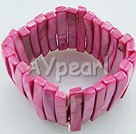 Handmade dyed shell bracelet