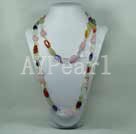 multi stone necklace