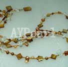 pearl crstal and shell necklace under $ 20