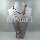 pearl crstayl and shell necklace under $ 20
