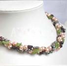 Discount pearl and gemstone necklace