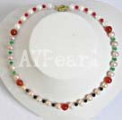 pearl and agate necklace under $ 15