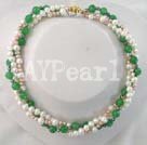 pearl and aventurine necklace under $ 20