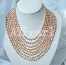 4-5mm pearl beaded necklace