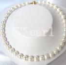 8-9mm bianco perla collana di perline