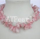 Handmade crystal necklace