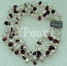 pearl and garnet bracelet under $ 15