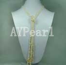 pearl and citrine necklace