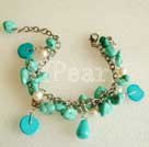 pearl and turquoise bracelet
