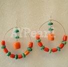 Discount coral and turquoise earrings