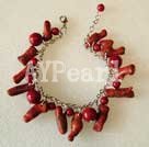 Handmade coral bracelet