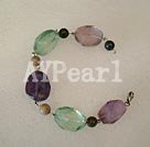 rainbow fluorite bracelet under $ 8