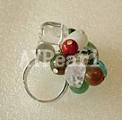 Handmade stone finger ring