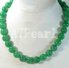12mm aventurine beaded necklace