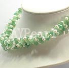 Discount pearl and aventurine necklace