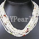 pearl and gemstone necklace under $ 20