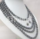 9-10mm black pearl sets