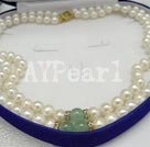 Discount pearl and aventurine necklace