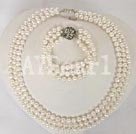 Discount 7-8mm white pearl sets