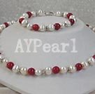 Discount 8-9mm pearl and coral sets