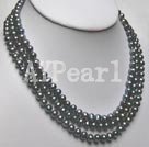 7-8mm black pearl necklace