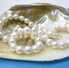 8-9mm hvid perle beaded halskæde
