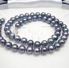 8-9mm sort perle beaded halskæde