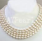 6-7mm 5-strands pearl necklace