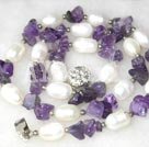 pearl and amethyst necklace under $ 15
