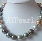 14mm seashell beaded necklace under $30