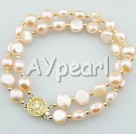 pink pearl bracelet