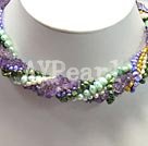 multi color pearl necklace