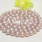 8-9mm pink pearl beaded necklace