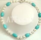 seashell beads and turquoise necklace under $ 20