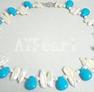 pearl and turquoise necklace under $ 20