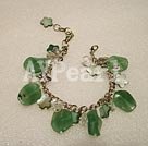 aventurine and shell bracelet