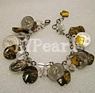 tiger's eye and shell bracelet under $9