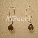 Handmade black crystal earring