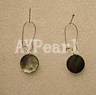 black lip shell earrings