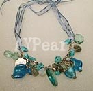 crystal and turquoise necklace
