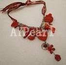 Hademade coral necklace