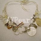 shell and crystal necklace