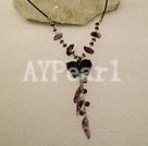 blue sandstone butterfly necklace