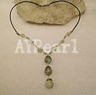 aquamarine chips necklace